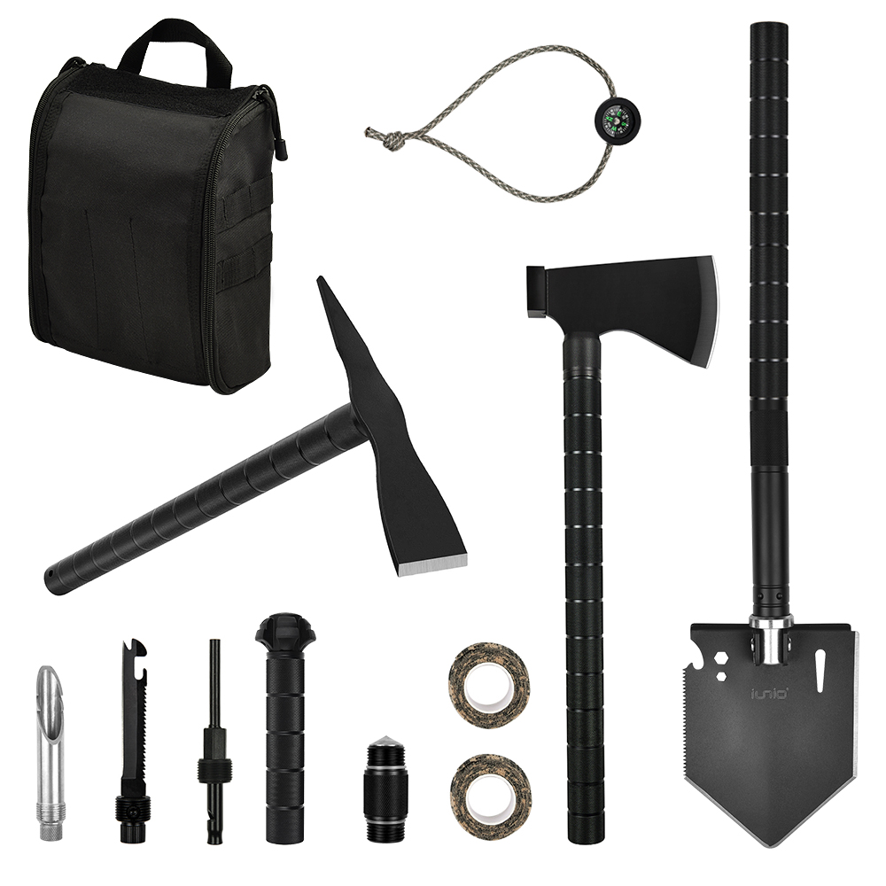 Survival Off-roading Tool Kit Folding Shovel Camping Axe Multitool